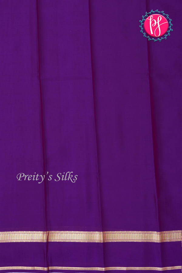 Pure Mysore Crepe Silk Saree-Purple-PA21800