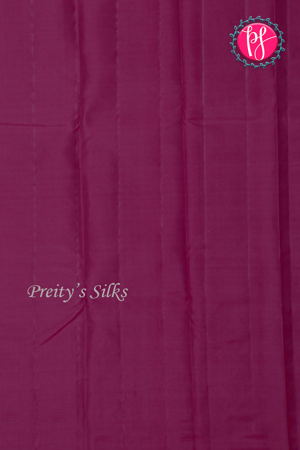 Pure Kanchipuram Silk Saree-Wine-PA27253
