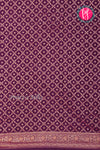 Pure Banarasi Crepe Silk Saree-Deepwine-PA22100
