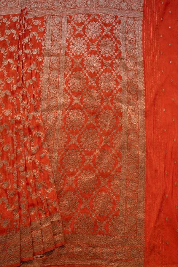 Day 1 Semi Banarasi Silk Saree-PA48721