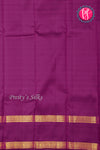 Pure Kanchipuram Silk Saree-Red And Purple-PA26219