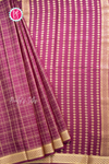 Pure Mysore Crepe Silk Saree-Deepwine-PA57163