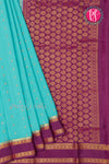 Pure Mysore Crepe Silk Saree With Bentex Border-PF80241