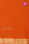 Pure Mysore Crepe Silk Saree-Orange-PA19558