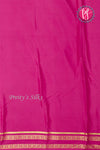 Pure Mysore Crepe Silk Saree -White And Pink-PF86103