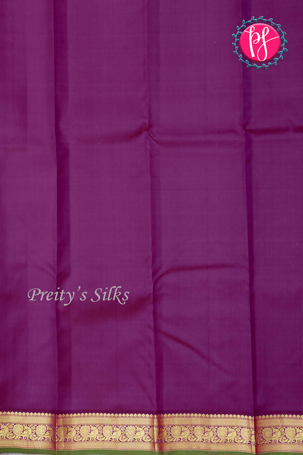 Pure Kanchipuram Silk Saree-Lavender-PA27118