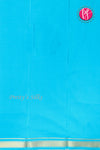 Pure Mysore Crepe Silk Saree -Navyblue And Skyblue-PA10650