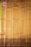 Semi Kanchipuram Silk Saree-Lightgreen And Wine-PA57094