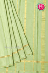 Pure Mysore Crepe Silk Saree-Pastelgreen-PA19482