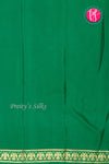 Pure Mysore Crepe Silk Saree-Gandaberunda Border-Green-PA20598