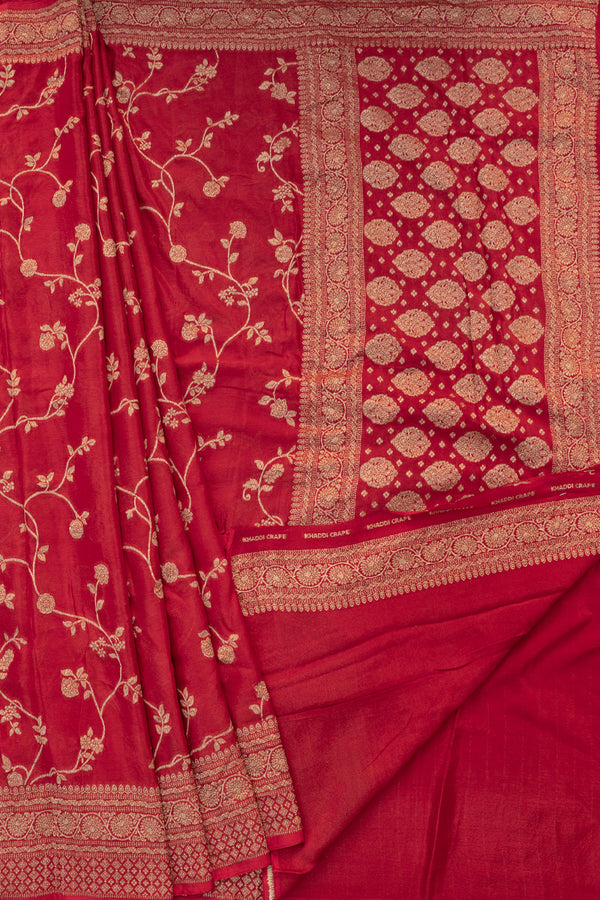 Day 3 Semi Banarasi Crepe Silk Saree-PA48961