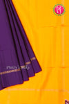 Kanchipuram Soft Silk Saree-Purple And Yellow-PA35021