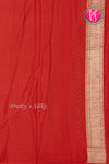 PURE KADDI BANARASI GEORGETTE SILK SAREE-Red-PA23860