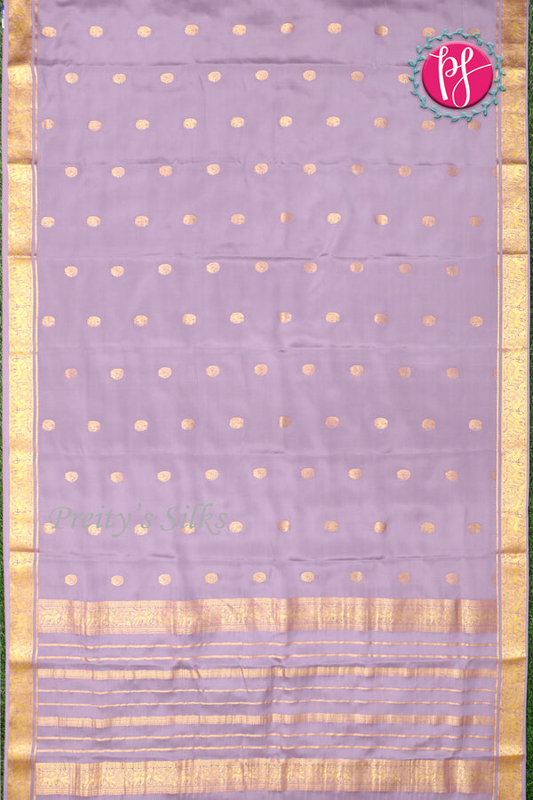Pure Mysore Crepe Silk Saree-PF77430