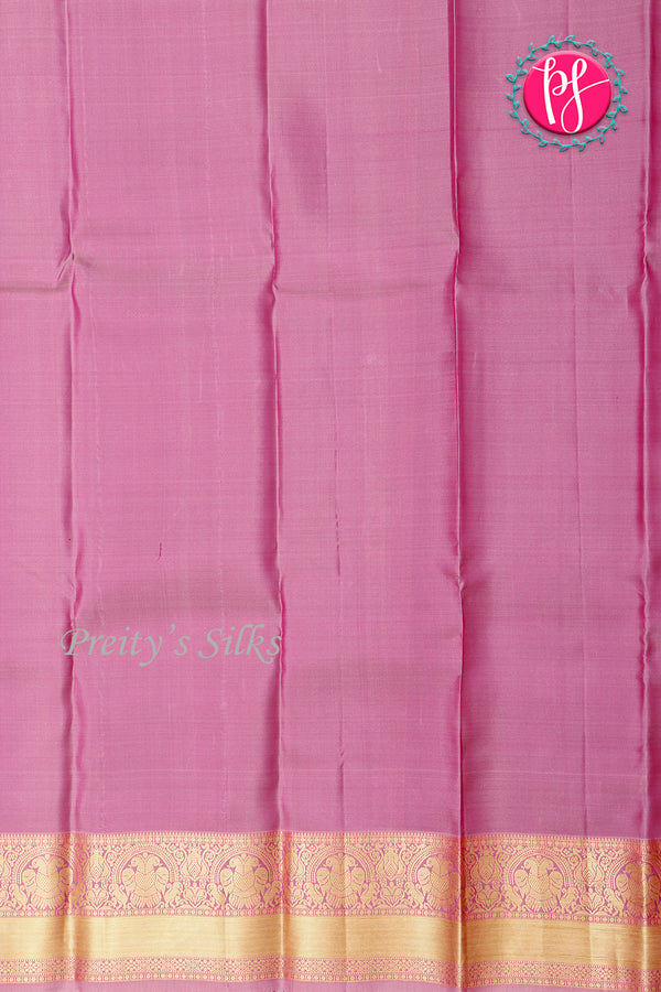 Half Pure Kanchipuram Silk Saree-Berryred And Mauvepink-PA35213