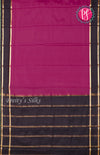 Pure Mysore Crepe Silk Saree With Contrast Bentex Border-PF39167