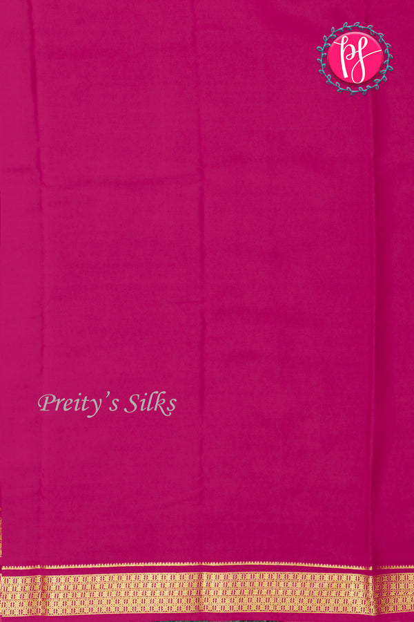 Pure Mysore Crepe Silk Saree-Mejentapink-PA20890