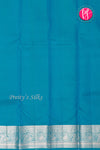 Pure Brocade Kanchipuram Silk Saree-Tealblue-PA24535