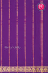 Pure Mysore Crepe Silk Saree-Gandaberunda Border-Rustorange And Purple-PA19895