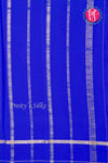 Pure Mysore Crepe Silk Saree-Royalblue-PA19482