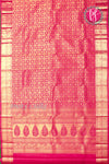 Pure Brocade Kanchipuram Silk Saree-Bright reddish Pink-PA04495