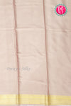 Pure Mysore Crepe Silk Saree-Purple And Desert Sand-PA22436