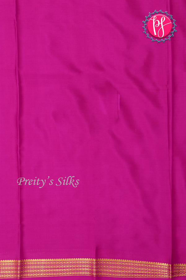 Pure Mysore Crepe Silk Saree-Peachishpink And Pink-PA22237