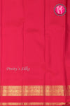 Pure Kanchipuram Silk Saree-Peacockblue And Red-PA23514