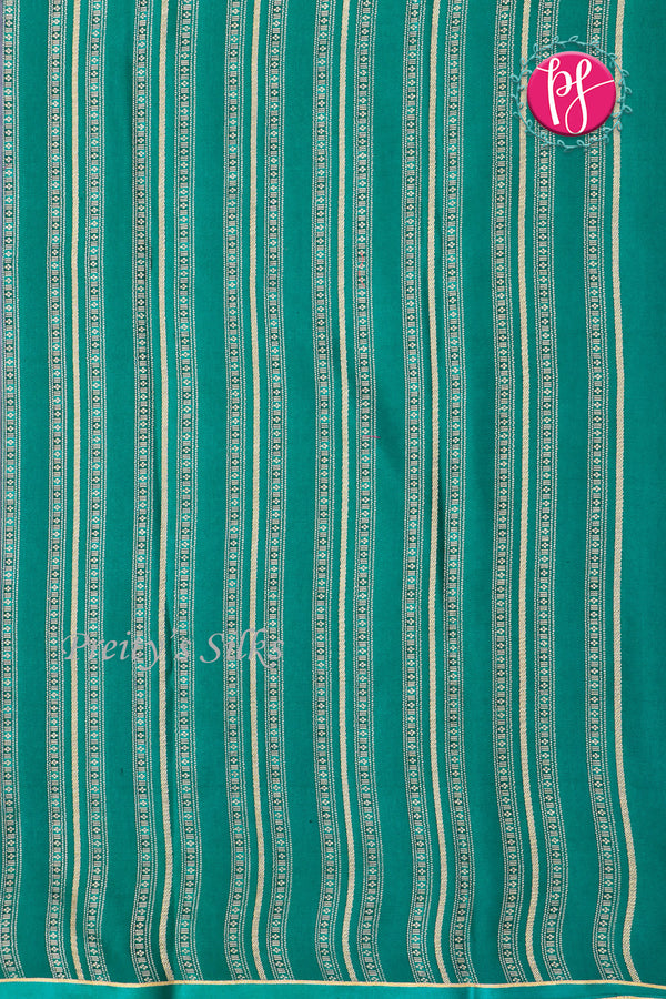 PURE KADDI BANARASI GEORGETTE SILK SAREE-Darkgreen-PA14778