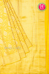 Pure Brocade Designer Crepe Silk Saree-Yellow-PA35819