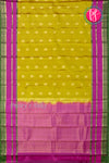 Half Pure Kanchipuram Silk Saree-Olivegreen And Purple-PA24996