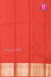 Pure Brocade Kanchipuram Silk Saree-Red-PA24536