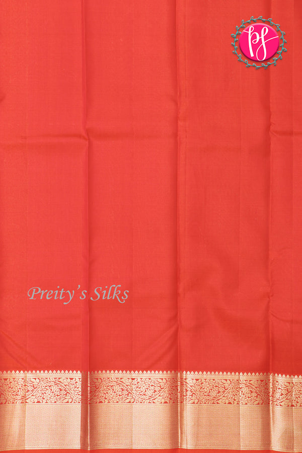 Pure Brocade Kanchipuram Silk Saree-Red-PA24536