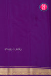 Pure Mysore Crepe Silk Saree-Purple-PF20850