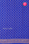 Pure Banarasi Crepe Silk Saree-Royalblue-PA22100