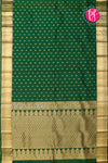 Pure Kanchipuram Silk Saree-Bottle Green-PA04339