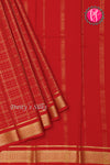 Pure Mysore Crepe Silk Saree-Red-PA26341