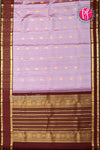 Pure Kanchipuram Silk Saree-Soft lavender And Maroon -PF85003