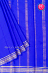 Pure Mysore Crepe Silk Saree -Royalblue-PF46924
