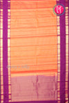 Pure Kanchipuram Silk Saree-Sunset orange And Purple-PA20377