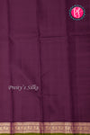 Pure Kanchipuram Silk Saree-Golden-brown And Wine-PA27118