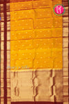 Half Pure Kanchipuram Silk Saree-Mustardyellow And Maroon-PA25793