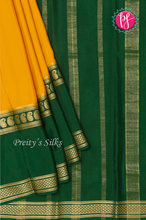 Pure Mysore Crepe Silk Saree -PF79638