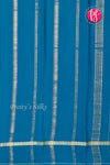 Pure Mysore Crepe Silk Saree-Tealblue-PA19482