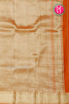 Pure Designer Crepe Silk Saree-Rusty Orange-PA20203