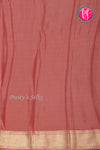 PURE KADDI BANARASI GEORGETTE SILK SAREE-Mauve Red-PA23868