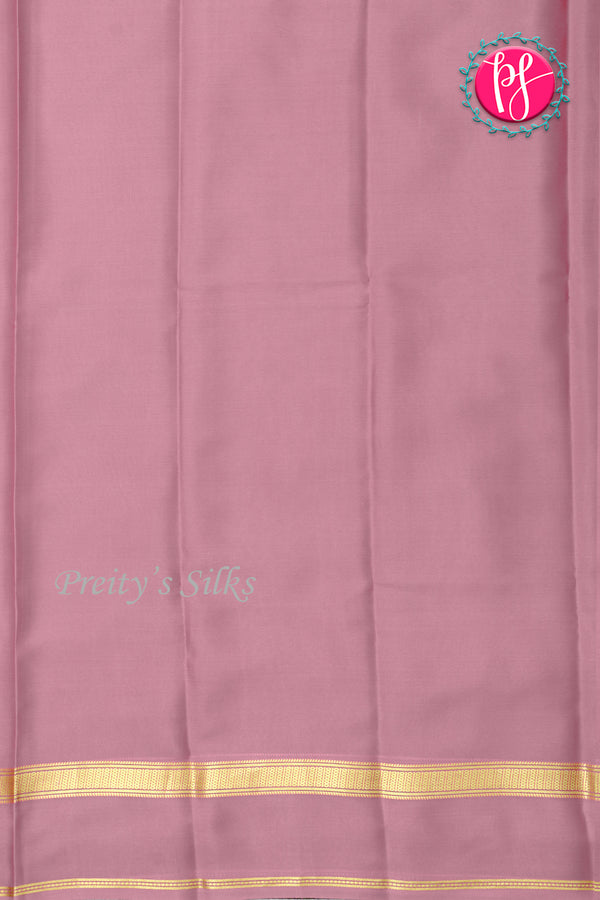 Pure Mysore Crepe Silk Saree-Mauvepink-PA21800