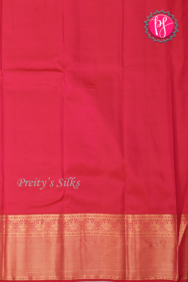 Pure Kanchipuram Silk Saree-Purple And Red-PA23514