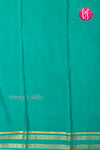 Pure Mysore Crepe Silk Saree -Dark Purple And Seagreen-PF86103