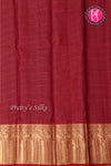Pure Kanchipuram Silk Saree-Pistagreen And Marron-PA23597
